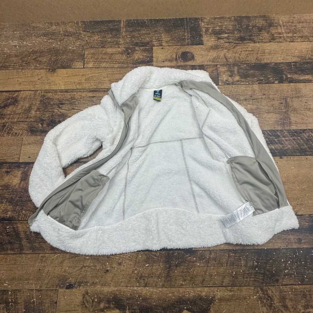 Burton DryRide‎ Womens White Teddy Sherpa Fleece Zip Up Jacket Medium - Picture 4 of 8